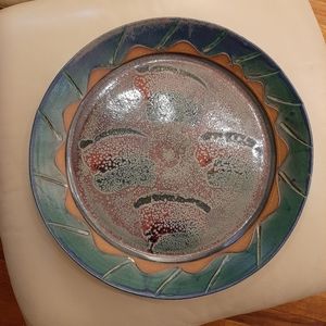Pottery plate large